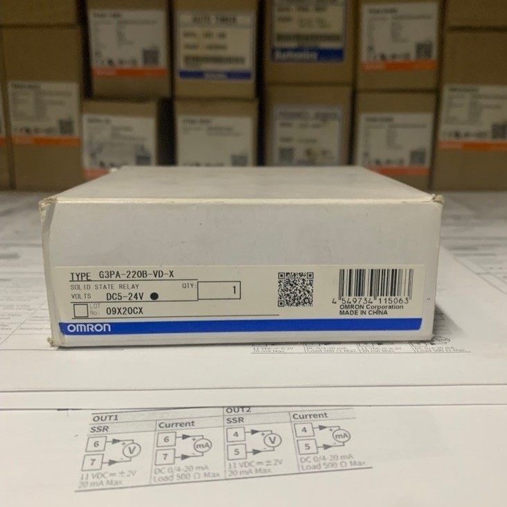 Solid State Relay Omron G3PA-220B-VD-X SSR 20A 240VAC⁠ original aslii