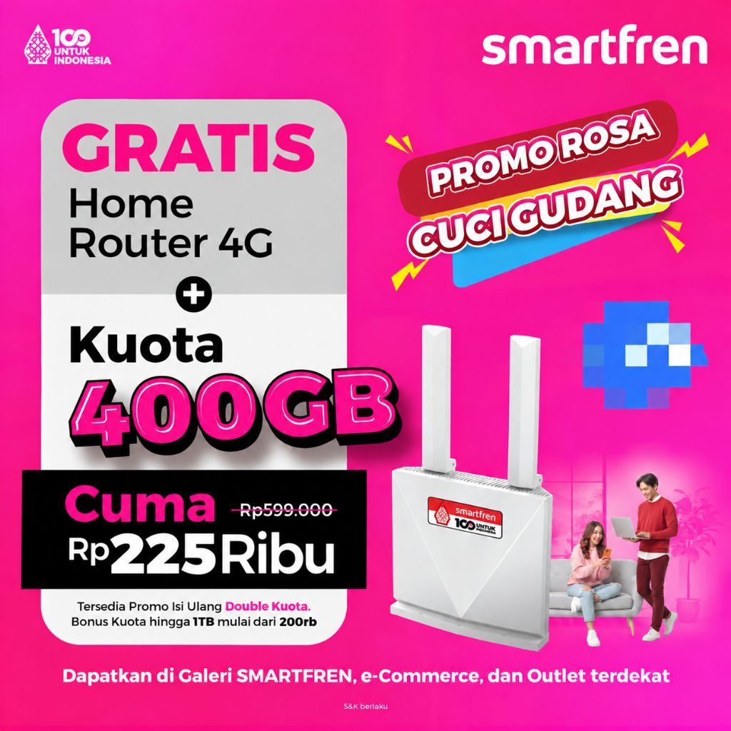 Smartfren Home 400GB 4G Router RE11