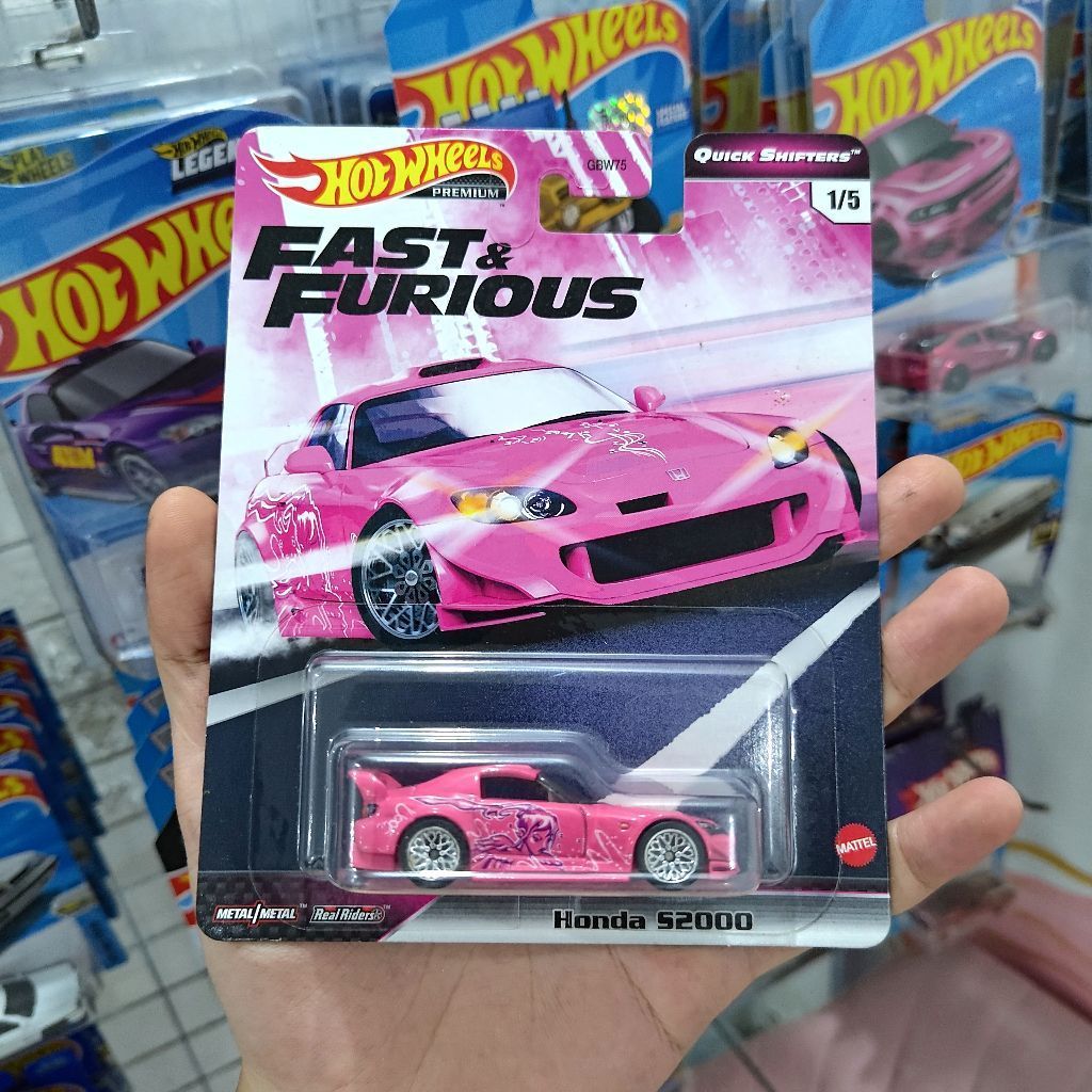 Hot Wheels Premium Suki Honda S2000 Pink Fast Furious Quick Shifter - Hotwheels Original Mattel