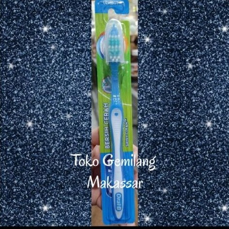 Sikat Gigi Oral-B Shiny Clean || Bersih Cerah || Lembut || Warna Random