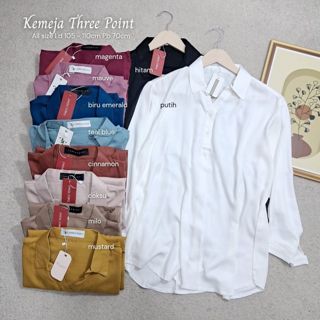 Kemeja Rayon Three Point