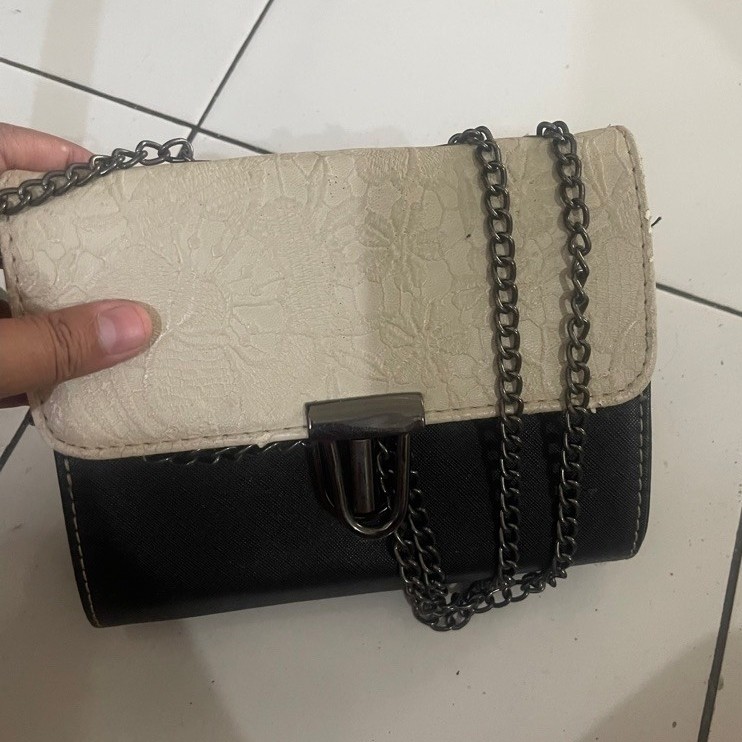 Tas Sling Anne Klein Preloved Handbag Branded Second Original