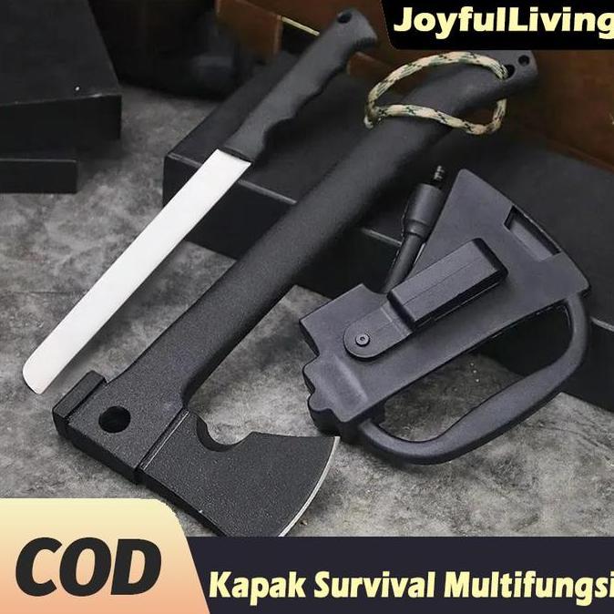 PREMIUM Kapak Survival Multifungsi / Kapak Survival / Survival Kit / Kapak Kampak Tactical Axe Multi