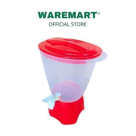 WAREMART Dispenser Plastik Air Minum Dengan Kran 4 Liter MPW Tempat Teh Poci Minuman