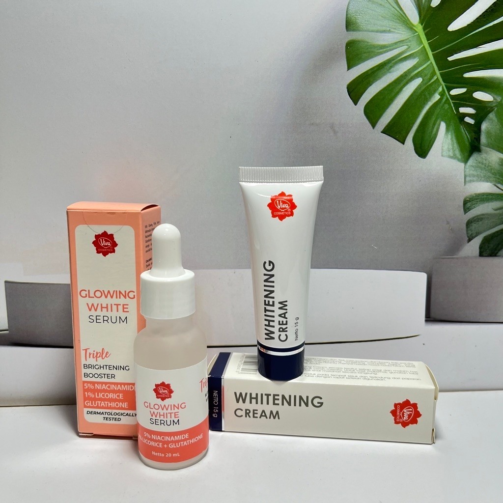 Paket Viva Serum Glowing & Whitening Cream