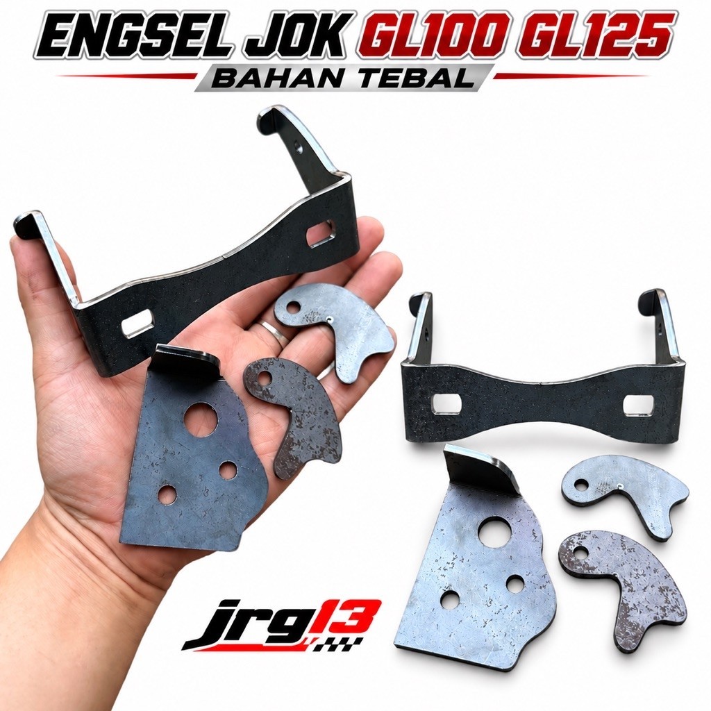 ENGSEL JOK GL100 GL125 PANGKON ENGSEL JOK GL100 FULL LASER CUTTING BAHAN TEBAL Motorcycle