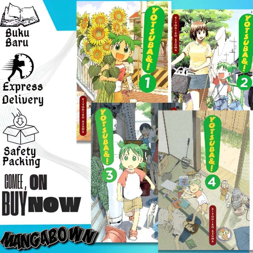 Yotsuba&, Vol. 1-15 ( Komik Manga ) by Kiyohiko Azuma
