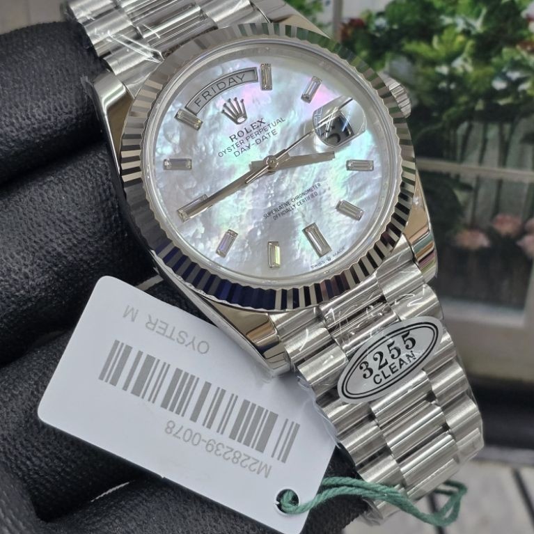 Jam Tangan Rolex Oyster Perpetual Day-Date Dial Swiss 3255 Movement 40mm