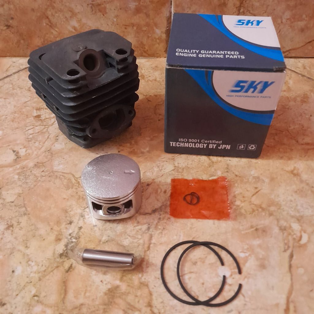 5800 Cylinder Silinder Block Blok Boring Puring Assy Komplit Mesin Chainsaw Kecil 22" Inchi Sinso Se