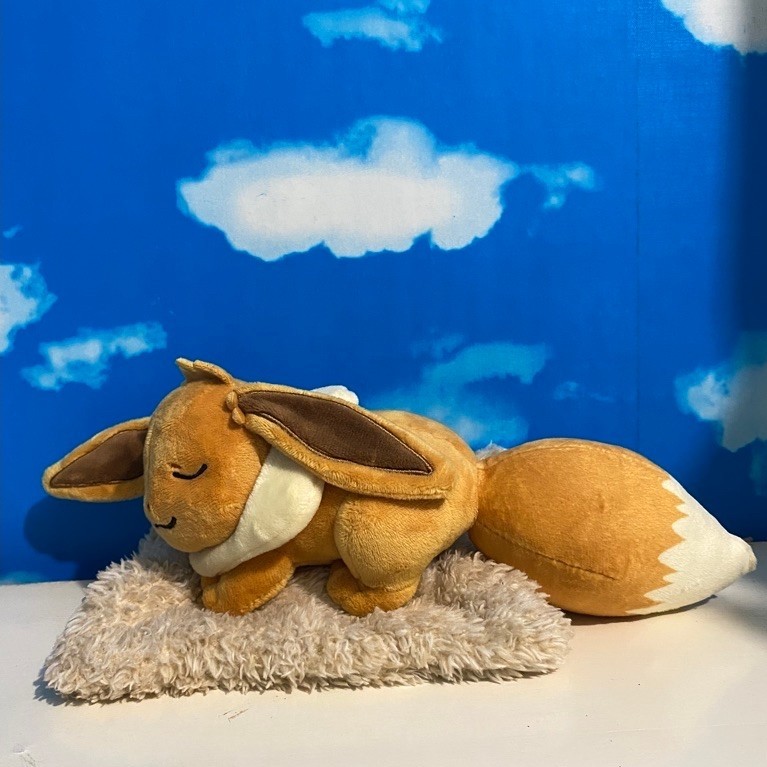 Boneka Pokemon Eevee Eve x Shell Original Plush Toy
