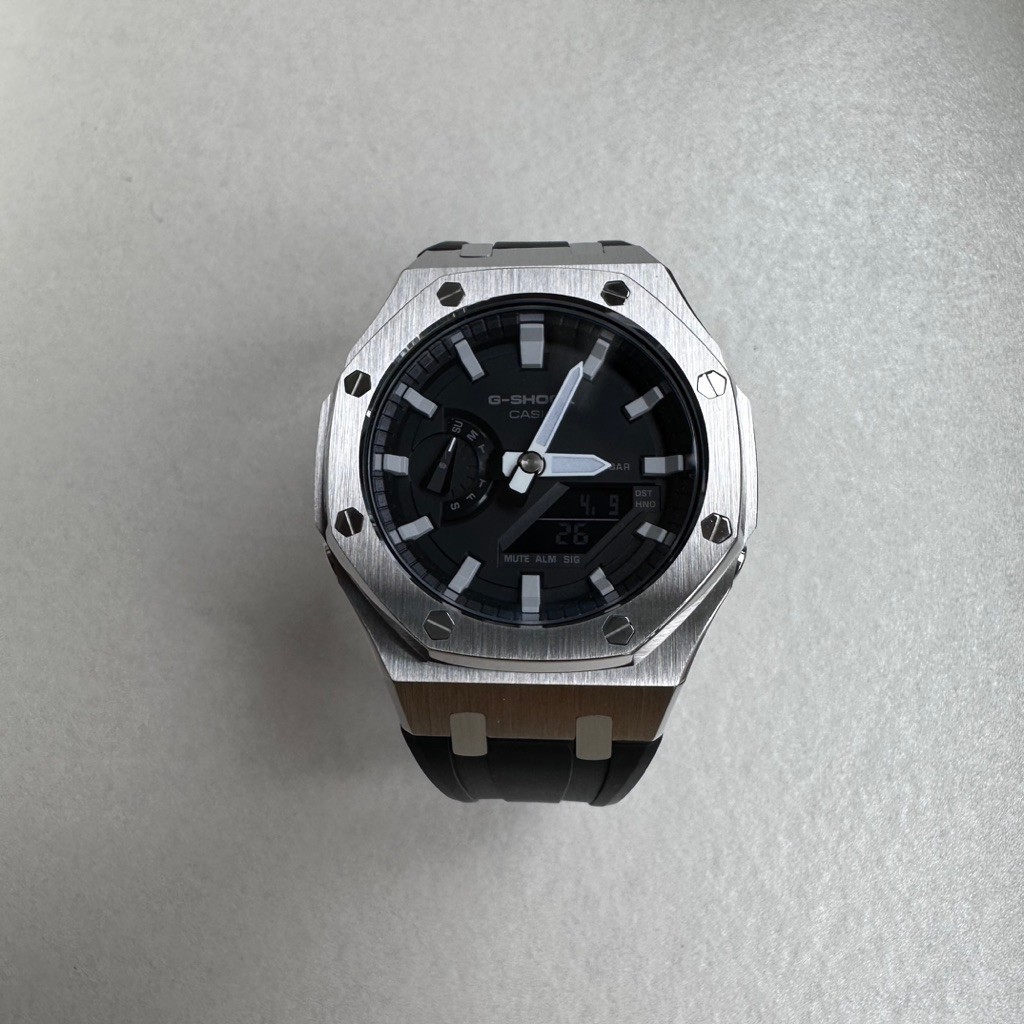 casio oak ga-2110 custom AP gshock ga2100 royal oak gshock bnb ga-2100 metal