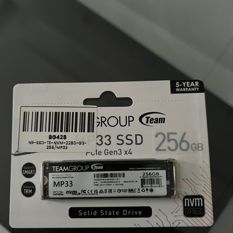 TEAM GROUP SSD NVME MP33 256GB