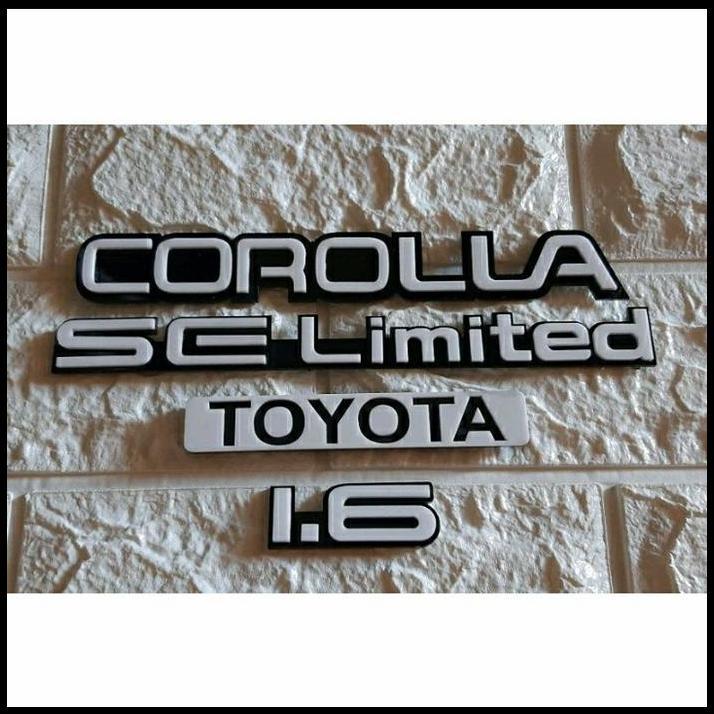 TERBARU EMBLEM BAGASI SET COROLLA TWINCAM AE92 HAND MADE 