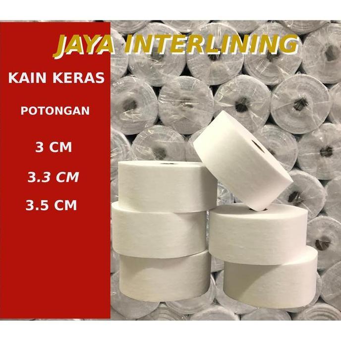 Sew- Kain Keras Gorden Interlining Semprot Lem Potongan