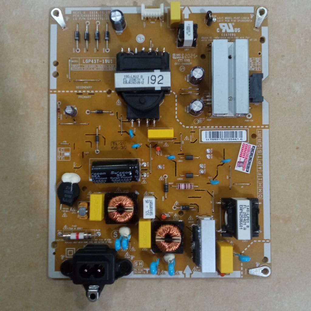 psu power suplay tv led LG 43UN7300PTC 43UN7300 / Mesin Tv Lg 43UN7300 PTC