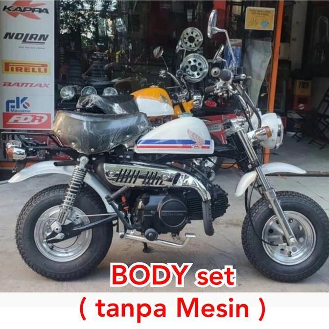 Unit Motor Monkey set White Stripe tanpa mesin