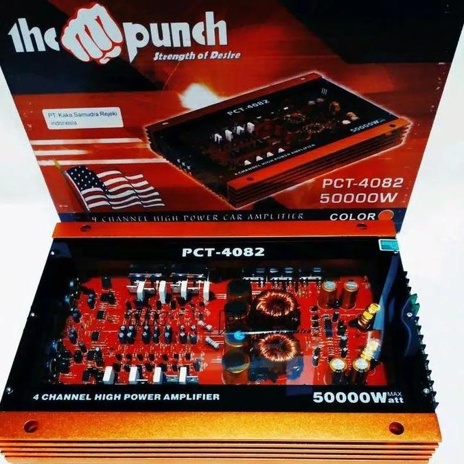 Power Amplifier Mobil 4 Channel The Punch PCT-4082 50000 Watt