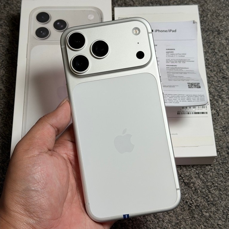 iphone 17 pro max 256gb ibox second warna silver