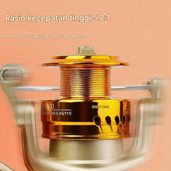REEL PANCING YUMOSHI SPOOL METAL UKURAN BESAR EF7000 EF8000 EF9000 12BB