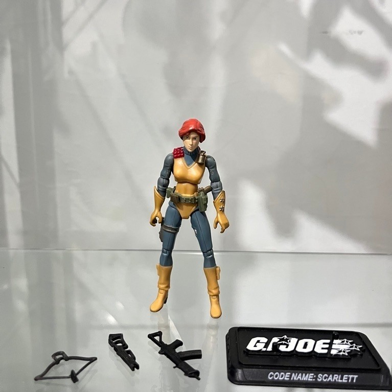 gi joe gijoe 1/18 scarlett mainan action figure hasbro skala joytoy ori hasbro female army