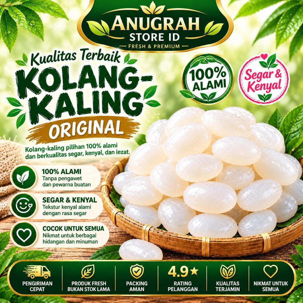 kolang Kaling segar 1 kg kolang Kaling Muda Dan Kenyal
