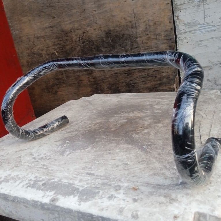 Stang Sepeda Balap Road Bike Dropbar Bullhorn Tanduk Handlebar Steering  Hitam Fixie