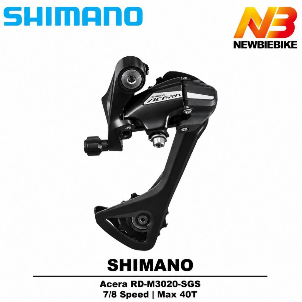SHIMANO ACERA RD M3020 SGS Rear Derailleur 7 8 Speed Long Cage Max 40T Original sepeda MTB Gravel fe
