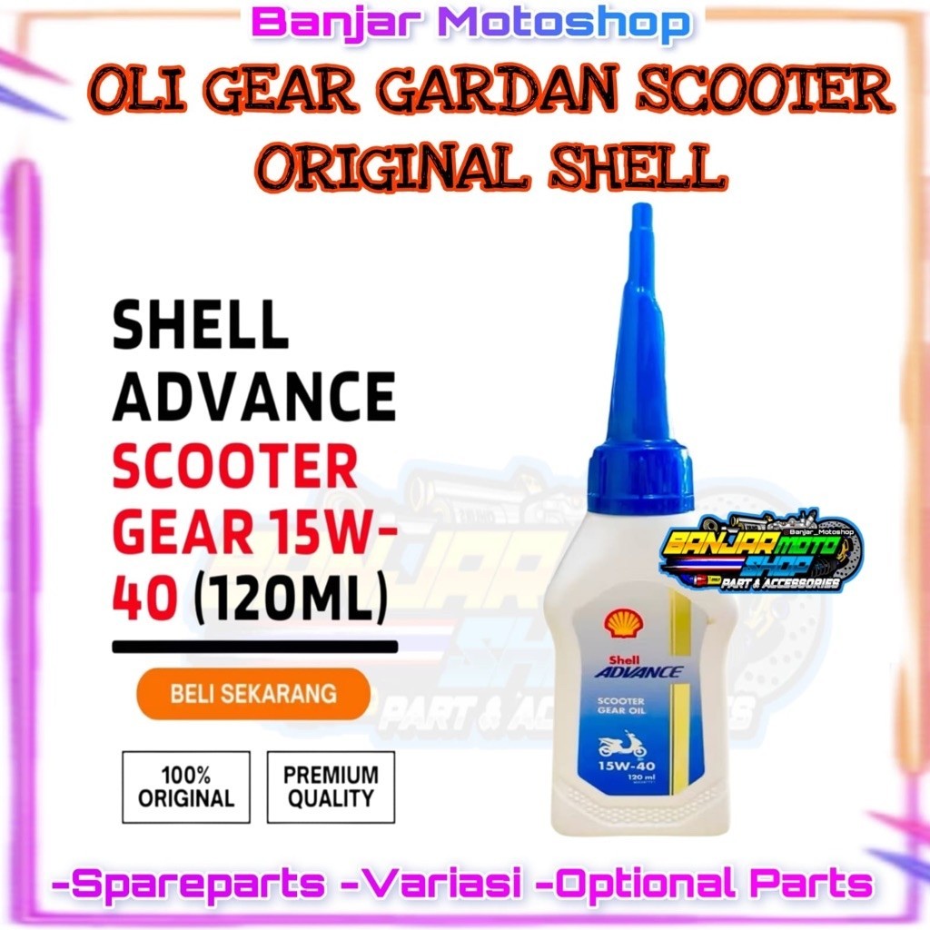 OLI GEAR GARDAN ORIGINAL SHELL SCOOTER GEAR / OLI GARDAN / OLI GEAR