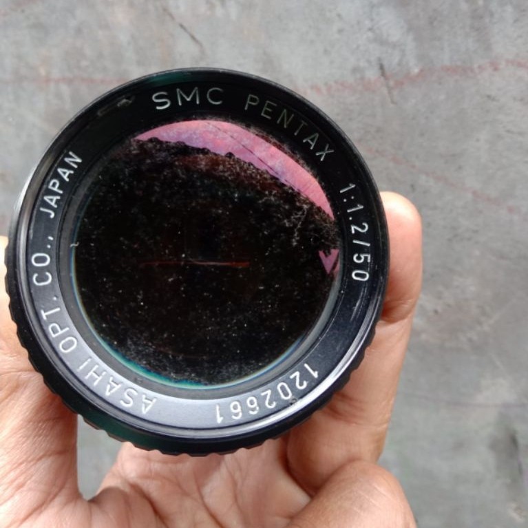 lensa kamera vintage smc pentax 1:1 2/50