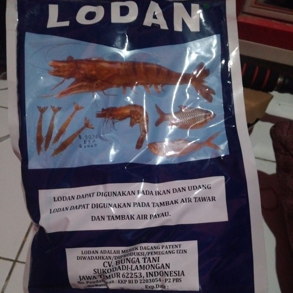 Lodan Pakan Udang 500gr Untuk Mestabilkan Tanah dasar tambak