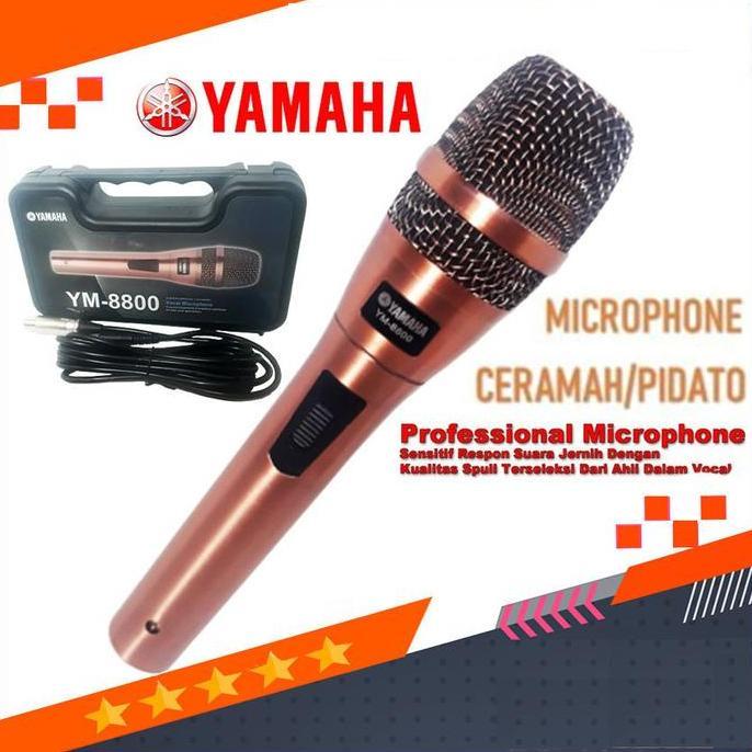 Yamaha Mic Kabel YM-8800 Microphone Gold Edition Mic Karaoke