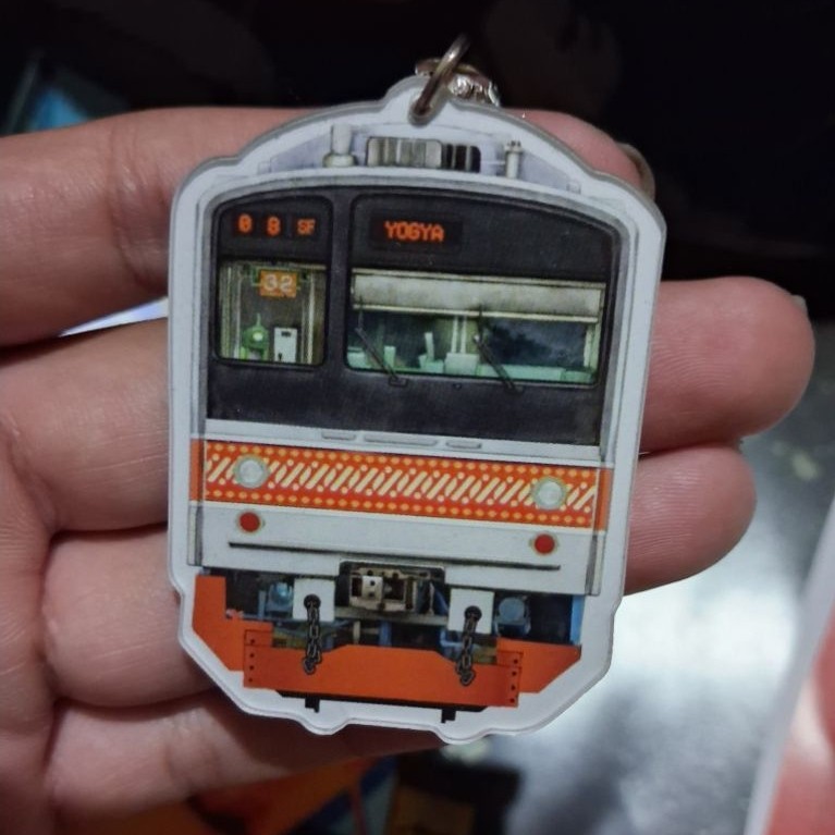 Gantungan kunci KRL jr205 batik Jogyakarta - solo