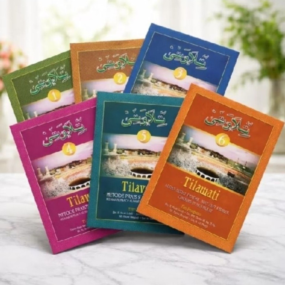 BUKU Metode membaca pretelan jilid 123456& Prestasi Tilawati & Al-Qur'an