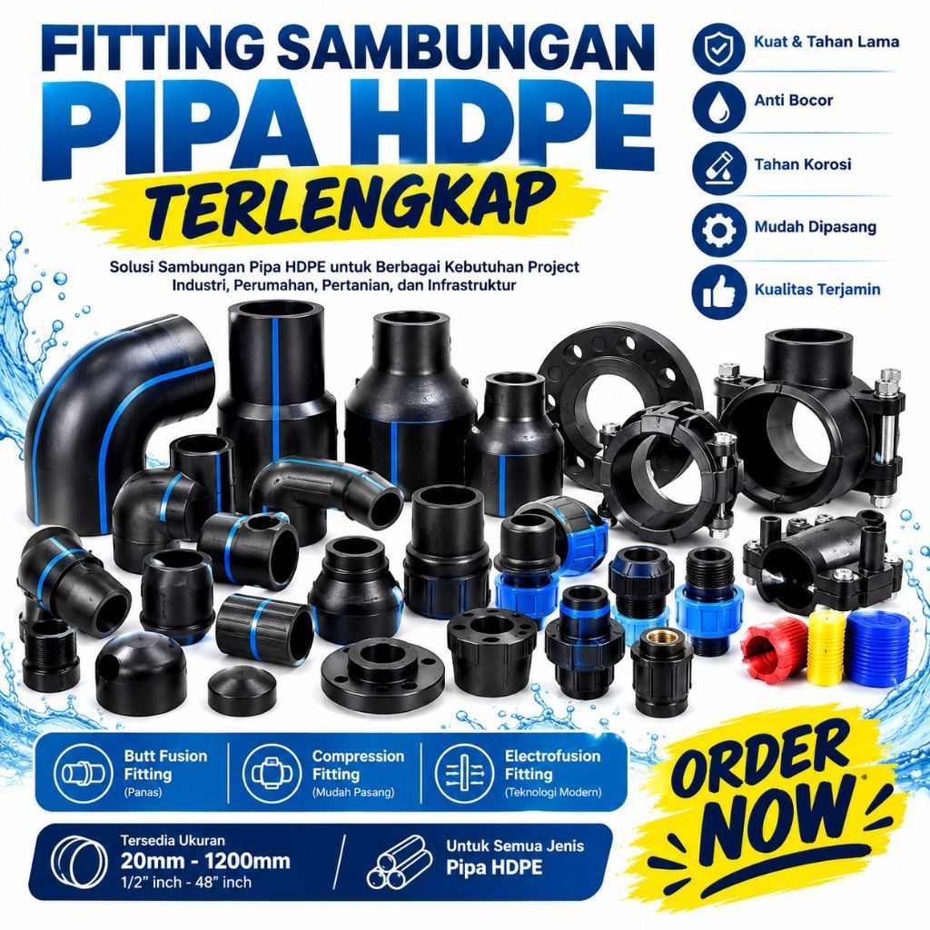 Aksesoris Pipa HDPE - Fitting HDPE