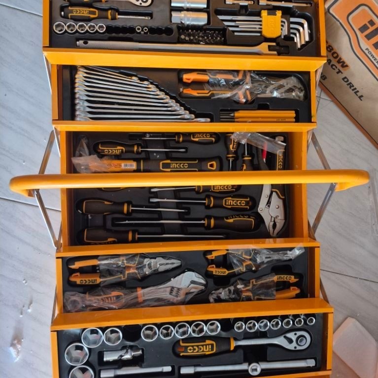 PERKAKAS SET 108 PCS TOOL CHEST SET INGCO HTCS151081