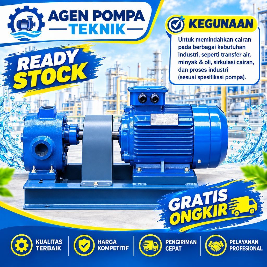 Gear Pump High Temperature Oil pump Type RCB-1/0.8 Motor 1,5kw 2hp 3Ph