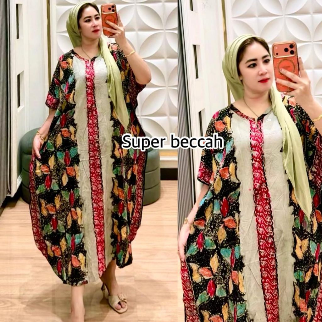 dress kaftan batik tulis /  homedress rayon lowo / daster storjoan lowo jumbo batik tulis ori