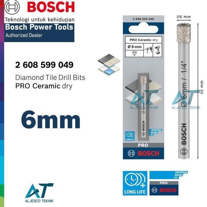 BOSCH HOLESAW MATA BOR 6MM MARMER GRANIT MURAH