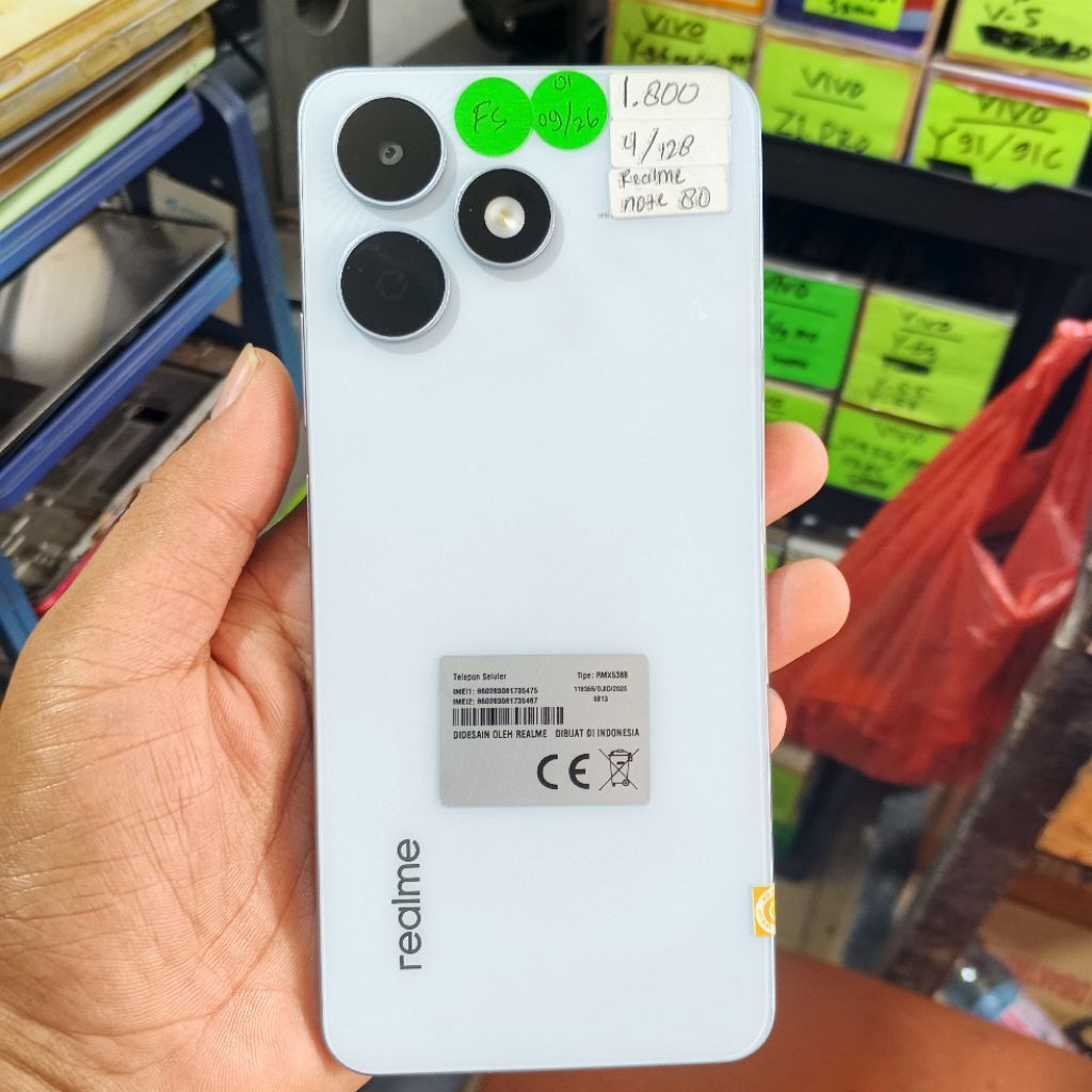REALME NOTE 80 RAM 4/128 HP SEKEN ORIGINAL SIAP PAKAI