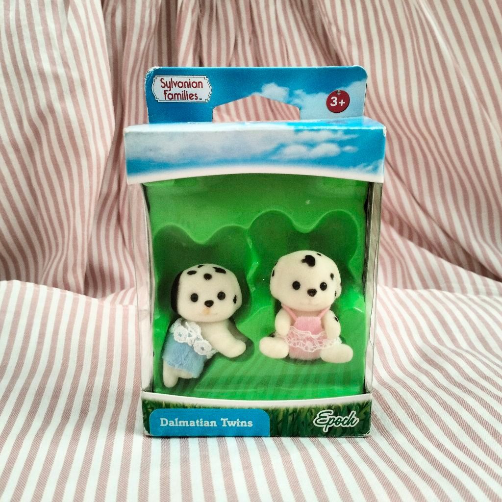 [new update] sylvanian dalmatian twins vintage rare new