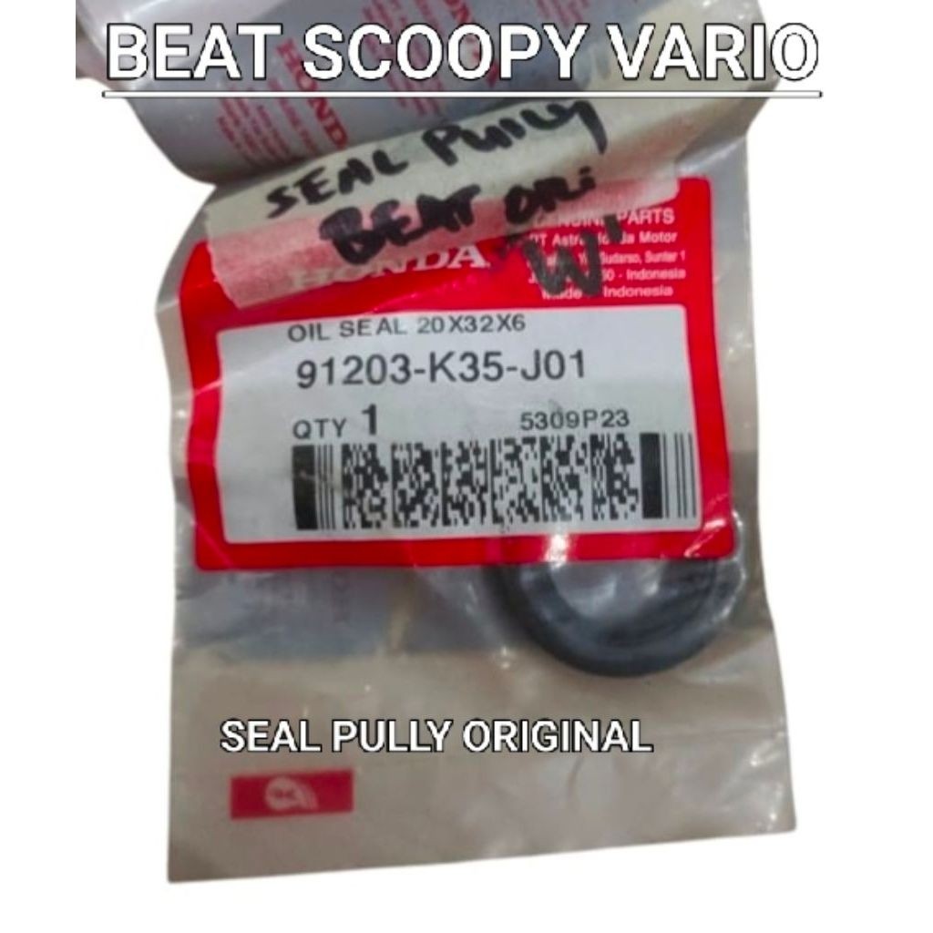 SEAL SIL PULLY POLY BEAT VARIO SCOOPY ORIGINAL 91203 K35 J01