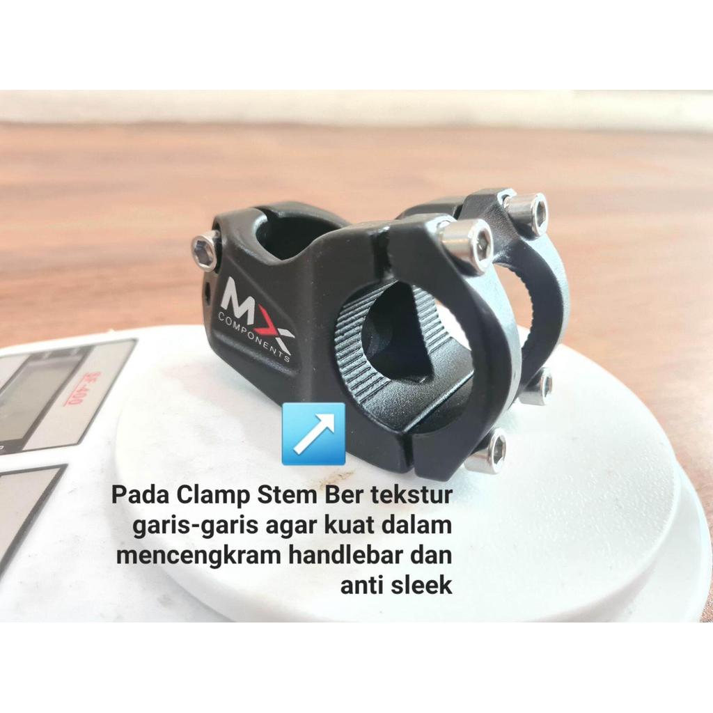 stang mtb oversize 31.8 mm handlebar mtb stem mtb pendek stem oversize alloy mx component stang dan 