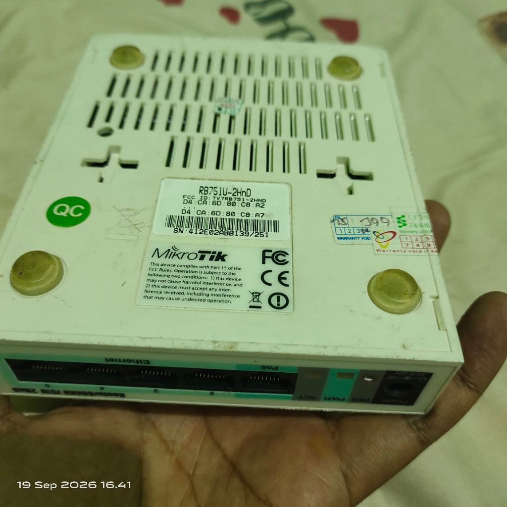mikrotik rb751u 2hnd bekas