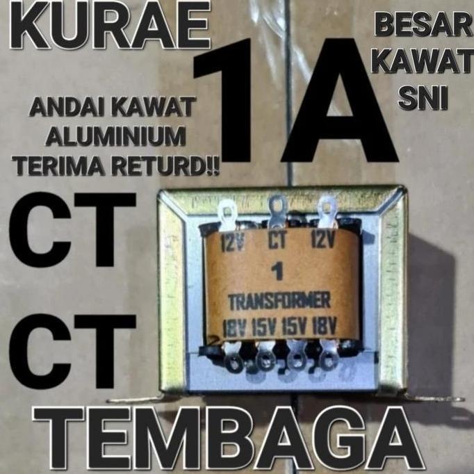 Al_Wakiyah - ( Travo 1A Ct ) Trafo 1A 1 A Ampere Simetris Input Ac 0V 110V 220V  Output Ac Ct 12V 15
