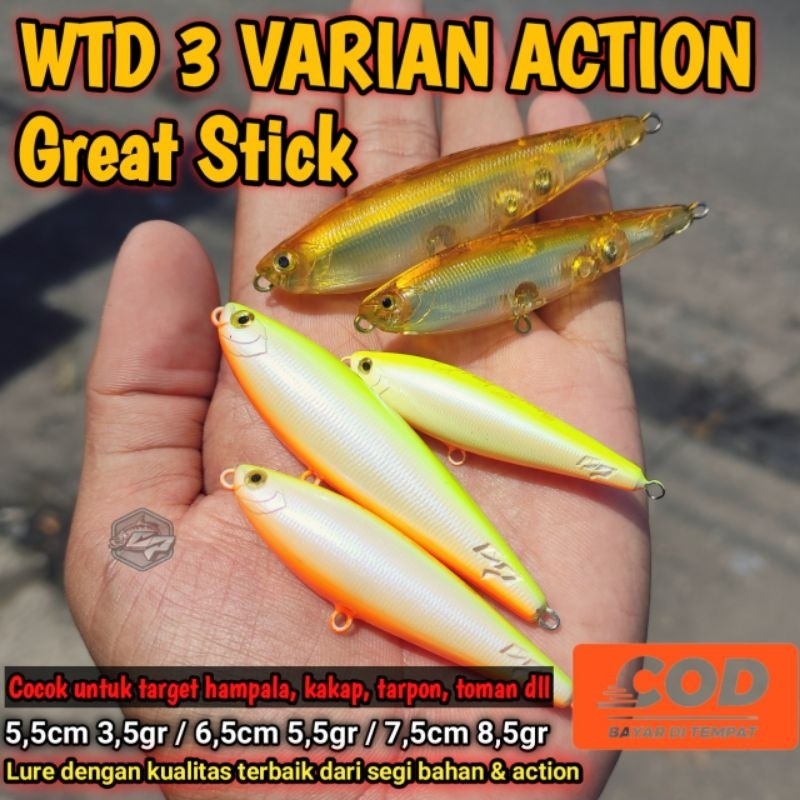WTD GREAT STICK GARNIS PANCING / Lure WTD / WTD Splasher /LURE WTD 3 ACTION