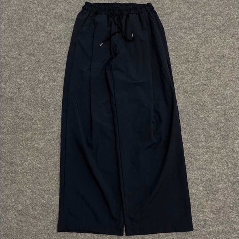 Slow Record House Pleateds Nylon Baggy Pants