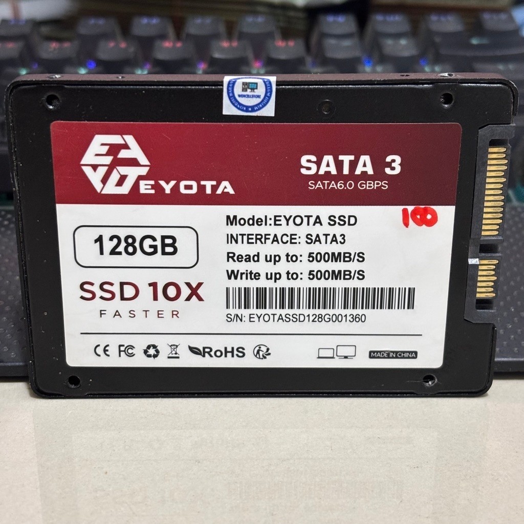SSD SATA EYOTA 128GB SENTINEL 100%