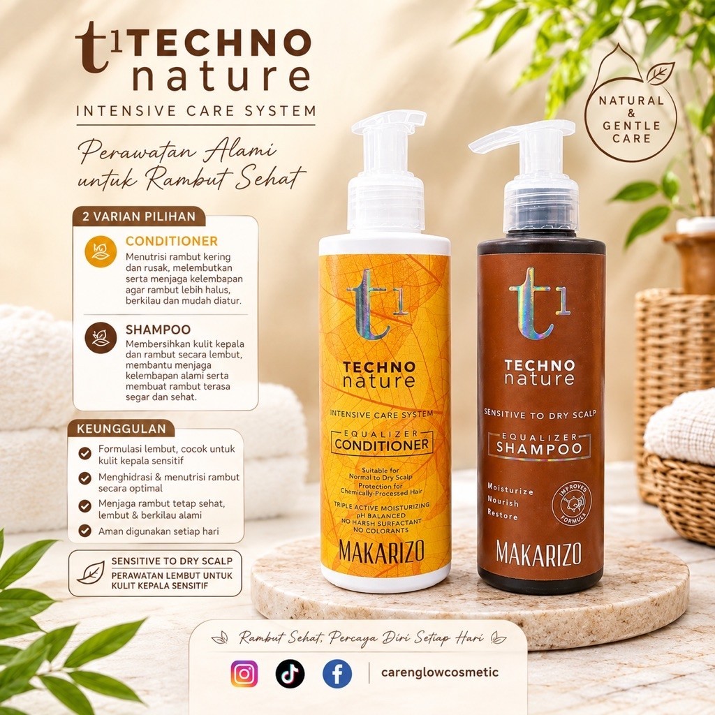 MAKARIZO techno Nature Equaliezer shampoo & conditioner