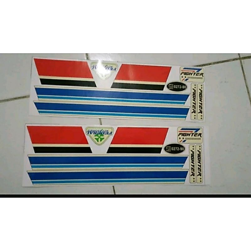 stiker helm jadul fighter