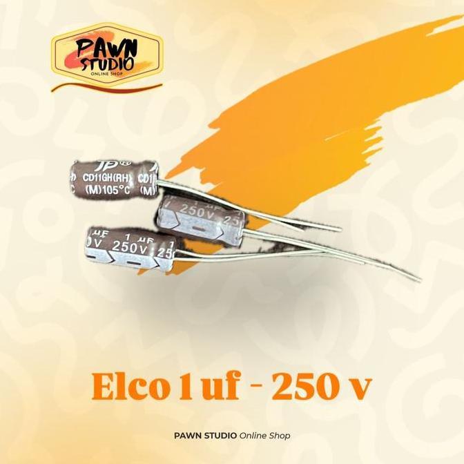 Promo Kapasitor Capacitor Elco 1Uf 250V / 1 250V / 1 Uf 250 V Cod